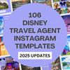 WDW Travel Agent Templates: Theme Park Instagram Posts (Digital)