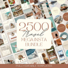 2500 Travel Instagram Templates: Travel Agent & Blogger Social Media Bundle (Canva)
